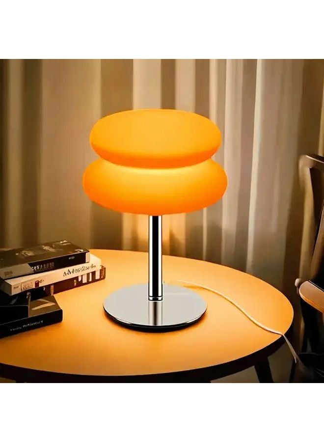 Modern USB Powered Dual Tier LED Table Lamp Dimmable Color Changing White Bread Light - Image 2